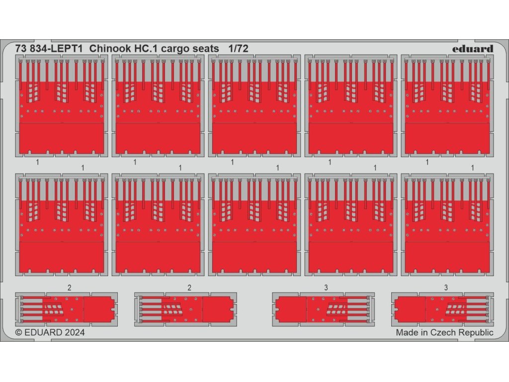 ED SET 1/72 Chinook HC.1 cargo seats forAIR