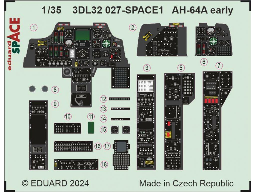 ED SPACE3D 1/35 AH-64A Apache early SPACE for TRU