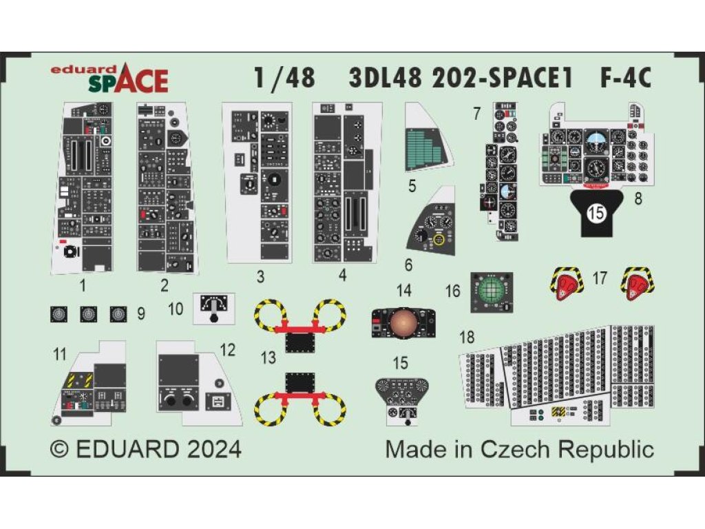 ED SPACE3D 1/48 F-4C Phantom II SPACE  for H2000/ACA