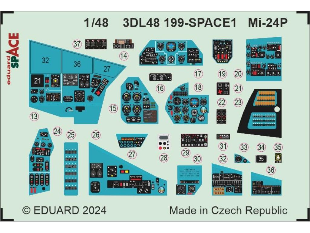 ED SPACE3D 1/48 Mi-24P Hind SPACE  for TRU