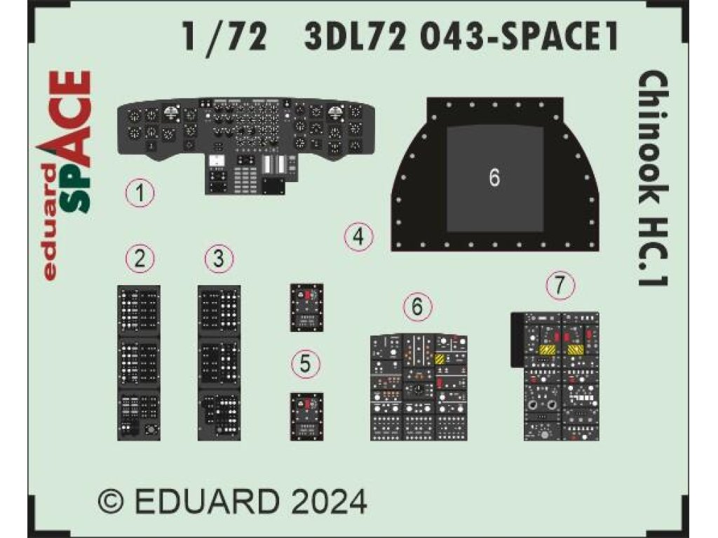 ED SPACE3D 1/72 Chinook HC.1 SPACE forAIR