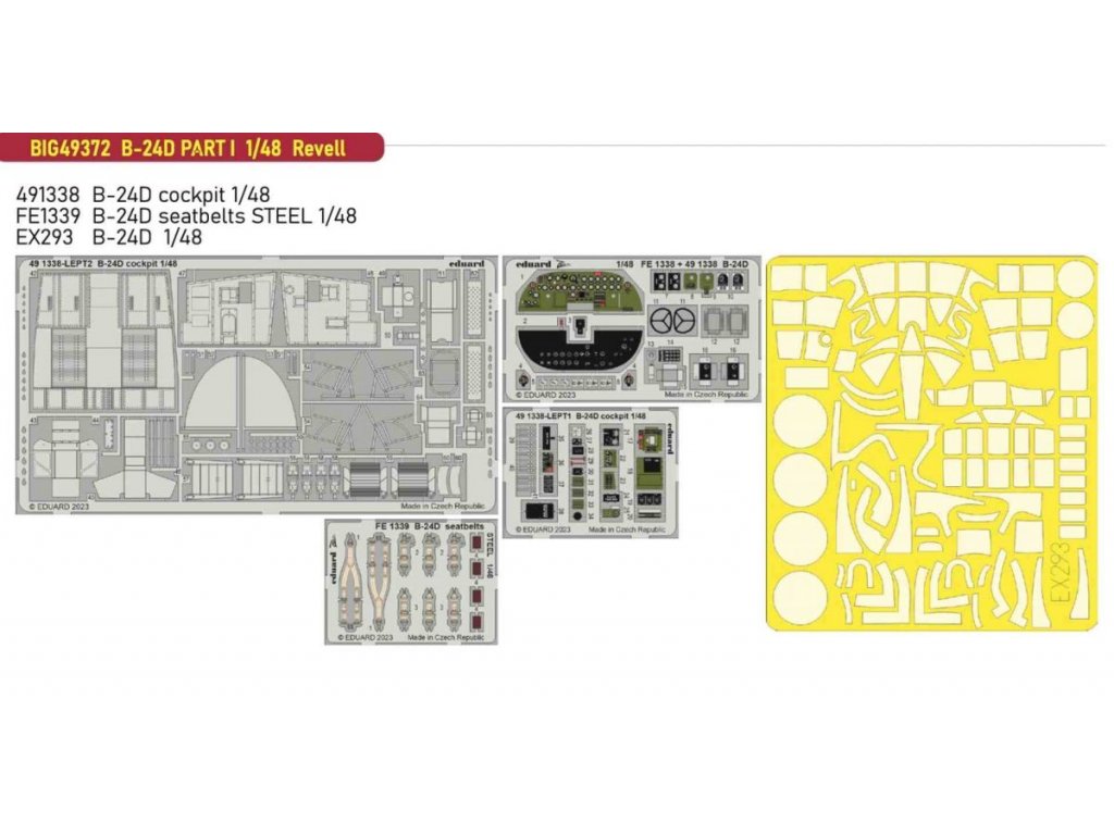 EDUARD BIGED 1/48 B-24D Liberator PART I for REV