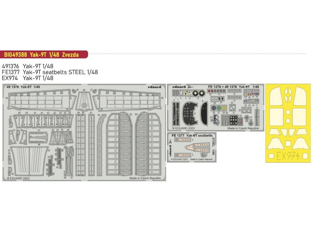 EDUARD BIGED 1/48 Yak-9T for ZVE