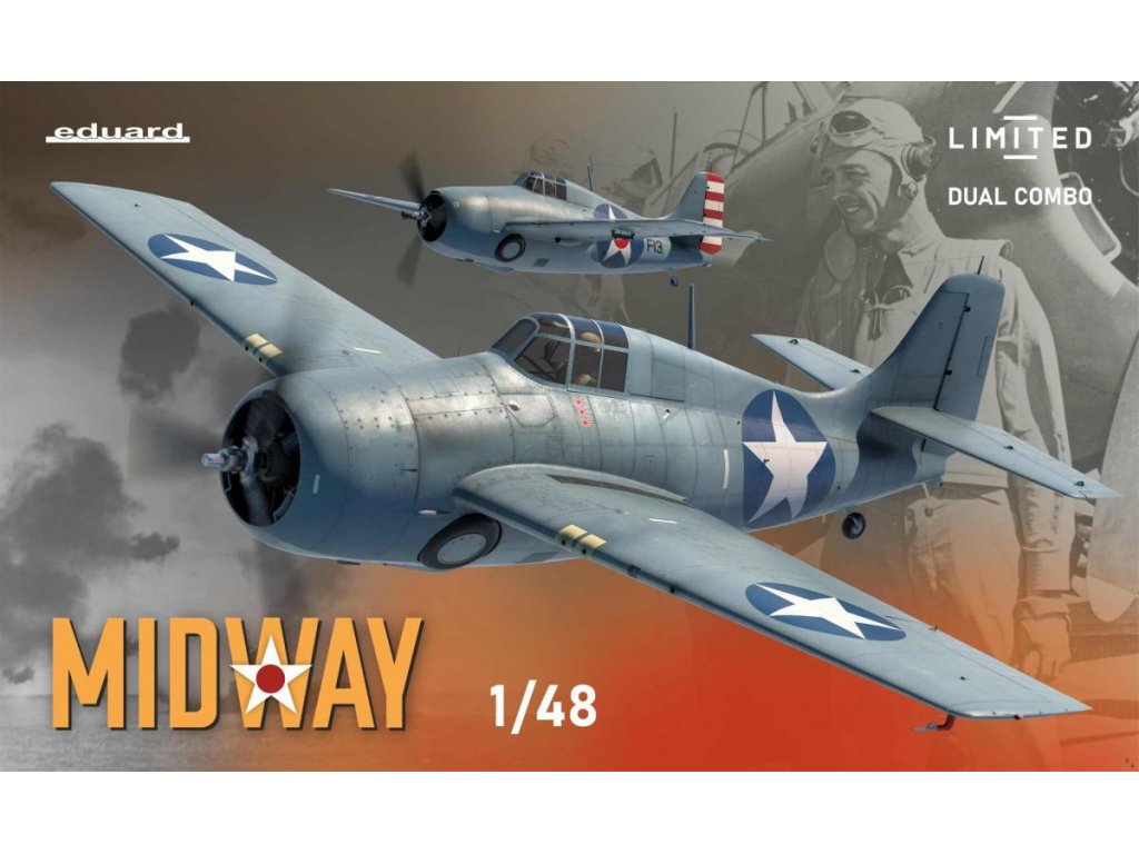 EDUARD LIMITED 1/48 MIDWAY! Dual Combo F4F Wildcat Limited edition