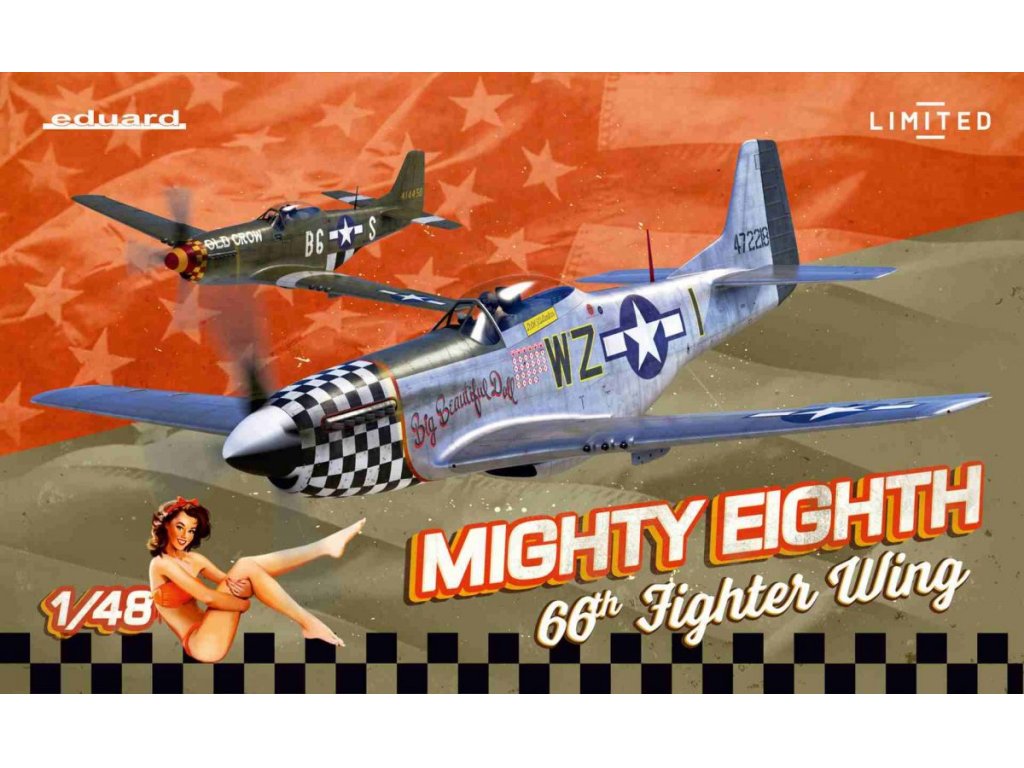 EDUARD LIMITED 1/48 MIGHTY EIGHT: 66th Fighter Wing P-51D Mustang