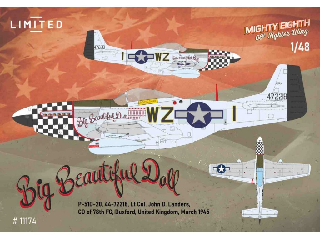 EDUARD LIMITED 1/48 MIGHTY EIGHT: 66th Fighter Wing P-51D Mustang