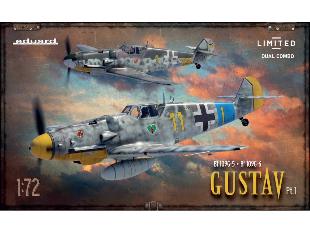 EDUARD LIMITED 1/72 GUSTAV pt.1 DUAL COMBO Bf-109G-5/G-6