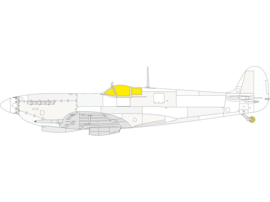 EDUARD MASK 1/24 Spitfire Mk.IXc for AIR