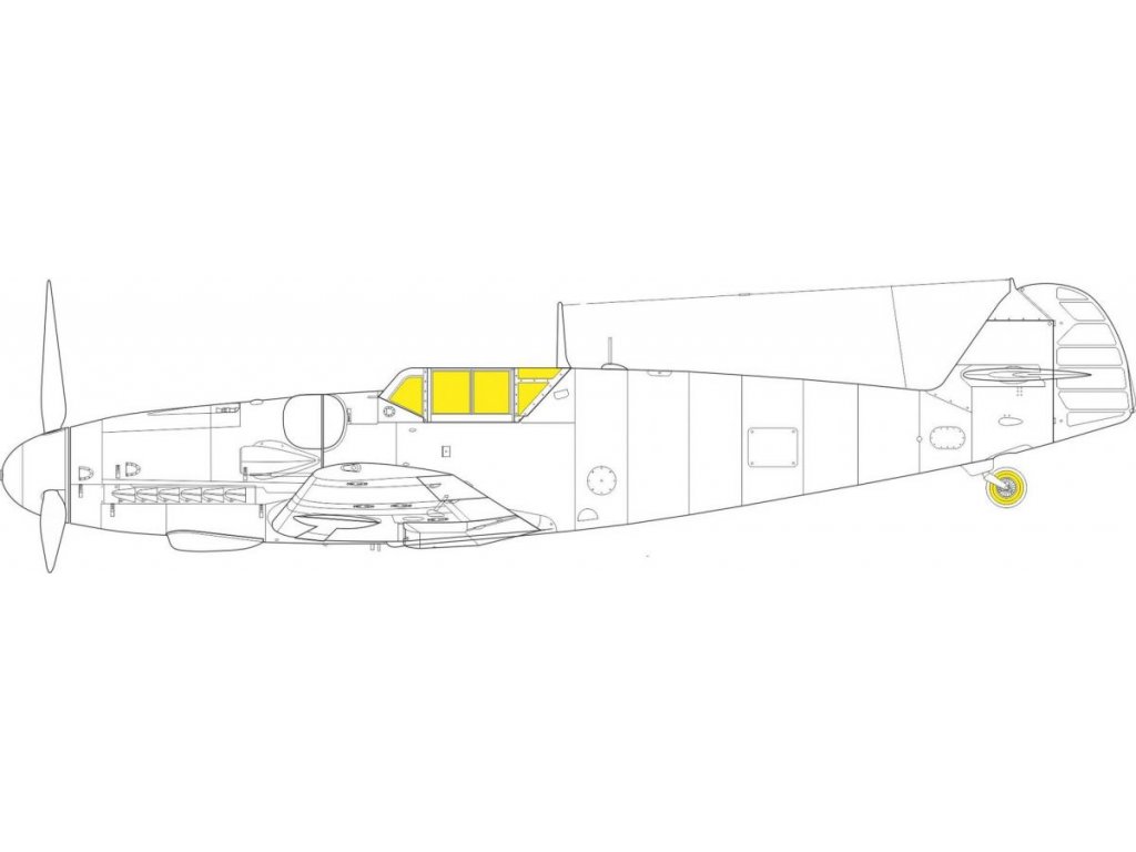 EDUARD MASK 1/32 Bf 109G-2/4 for REV