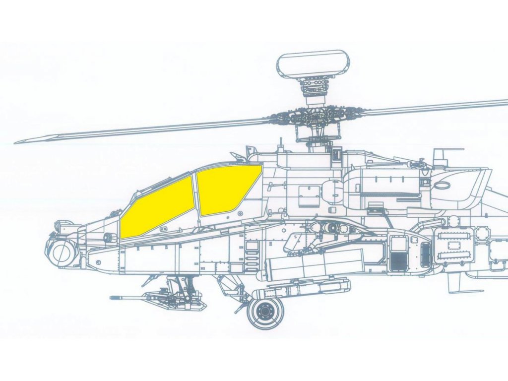 EDUARD MASK 1/35 AH-64E Apache TFace for TAKOM