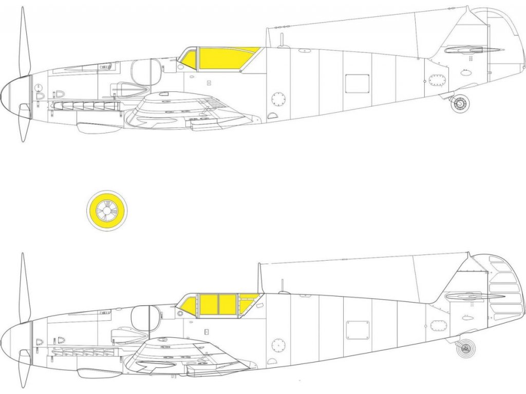 EDUARD MASK 1/35 Bf 109G-6 for BORDER