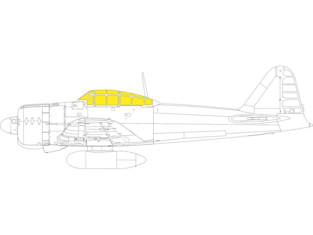 EDUARD MASK 1/48 A6M3 Zero TFace for EDU