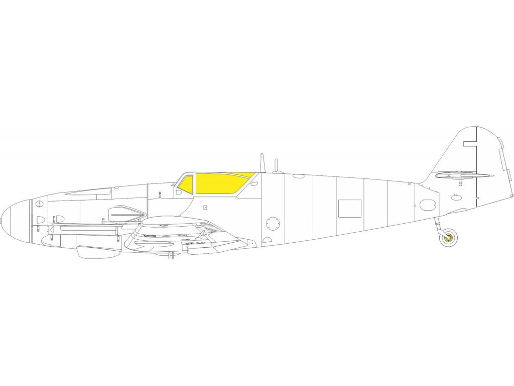 EDUARD MASK 1/48 Bf 109K TFace for EDU