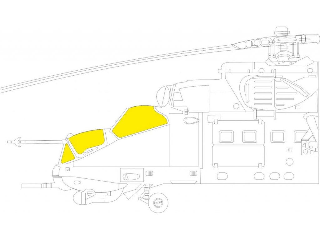 EDUARD MASK 1/48 Mi-24D Hind TFace for EDU/ZVE