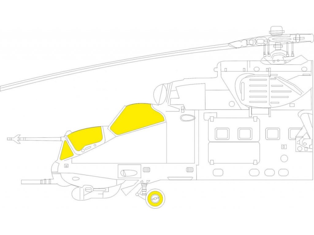 EDUARD MASK 1/48 Mi-35M Hind for ZVE