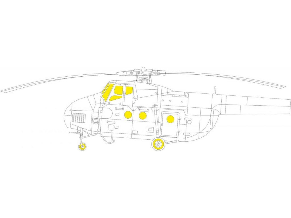 EDUARD MASK 1/48 Mi-4 TFace for TRU