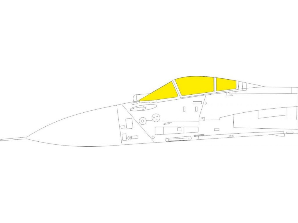 EDUARD MASK 1/48 Su-27K TFace for MNB