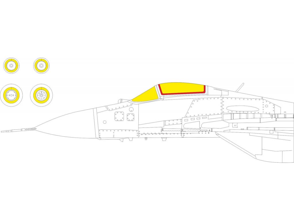 EDUARD MASK 1/72 MiG-29 9-19 SMT for GWH