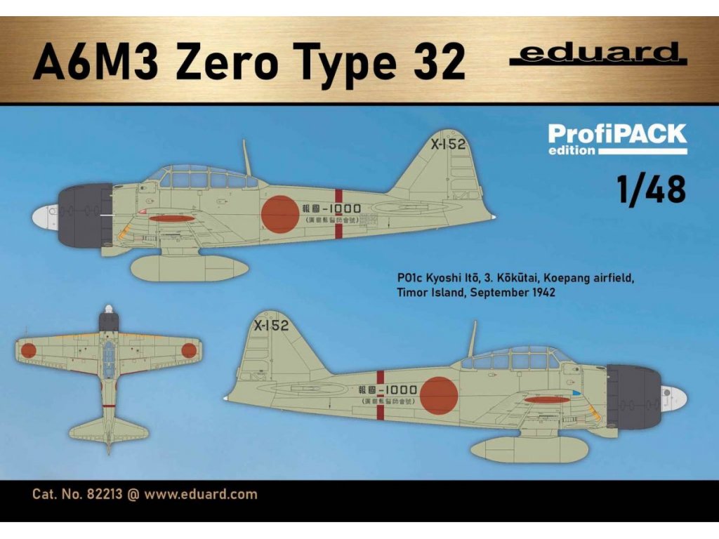 EDUARD PROFIPACK 1/48 A6M3 Zero Type 32 Zeke