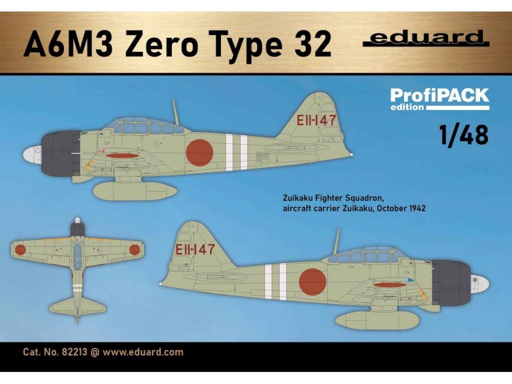 EDUARD PROFIPACK 1/48 A6M3 Zero Type 32 Zeke