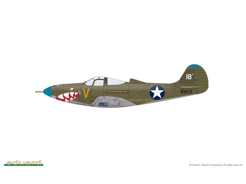 EDUARD PROFIPACK 1/48 P-400 Airacobra