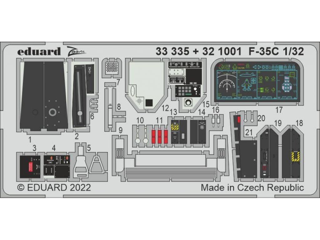 EDUARD SET 1/32 F-35C Lighting II for TRU