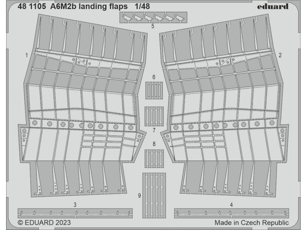 EDUARD SET 1/48 A6M2b Zero landing flaps for ACA