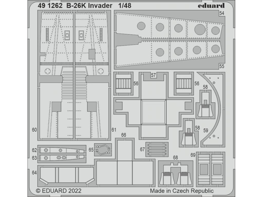 EDUARD SET 1/48 B-26K Invader for ICM