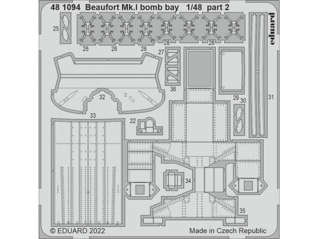 EDUARD SET 1/48 Beaufort Mk.I bomb bay for ICM