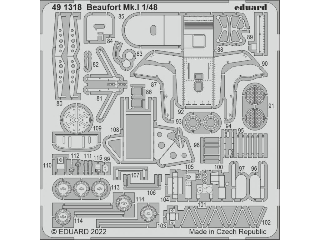 EDUARD SET 1/48 Beaufort Mk.I for ICM
