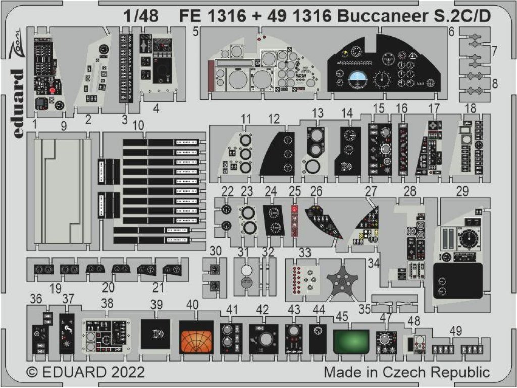 EDUARD SET 1/48 Buccaneer S.2C/D for AIR