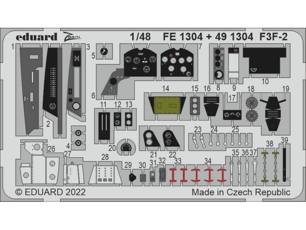 EDUARD SET 1/48 F3F-2 forACA