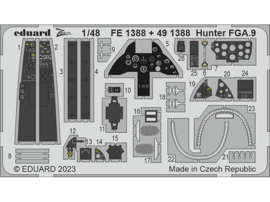 EDUARD SET 1/48 Hunter FGA.9 for AIR