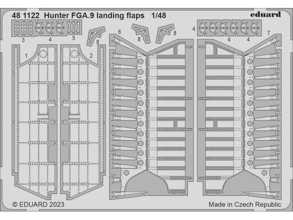 EDUARD SET 1/48 Hunter FGA.9 landing flaps for AIR