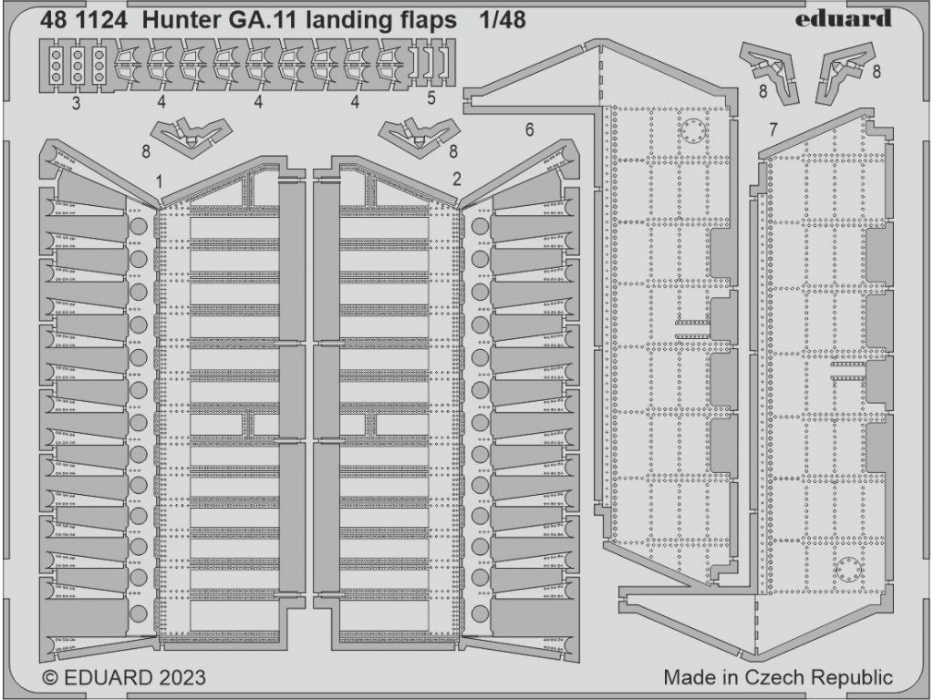 EDUARD SET 1/48 Hunter GA.11 landing flaps for AIR