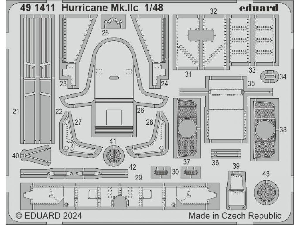 EDUARD SET 1/48 Hurricane Mk.IIc for HBB