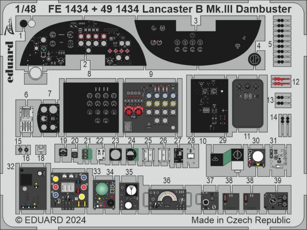 EDUARD SET 1/48 Lancaster B Mk.III Dambuster cockpit for HK