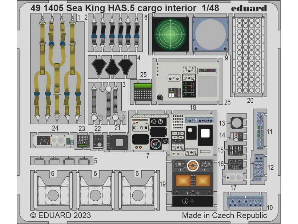 EDUARD SET 1/48 Sea King HAS.5 cargo interior forAIR