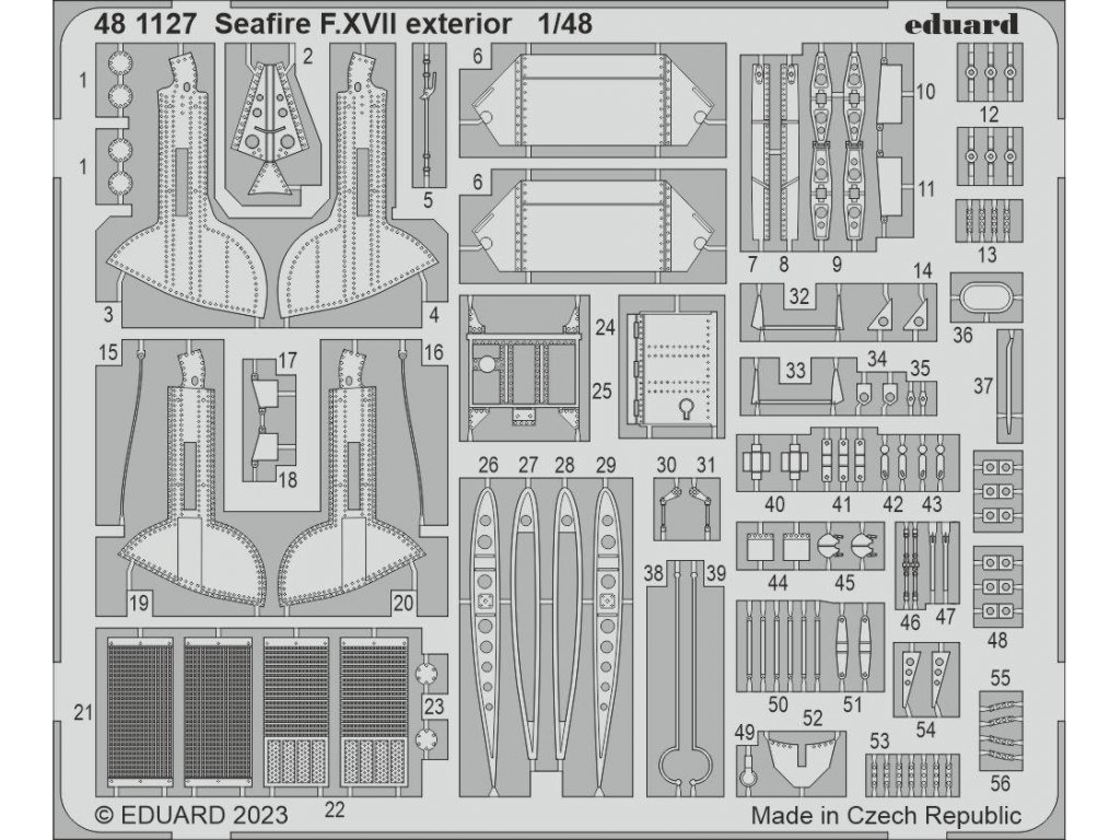 EDUARD SET 1/48 Seafire F.XVII exterior forAIR