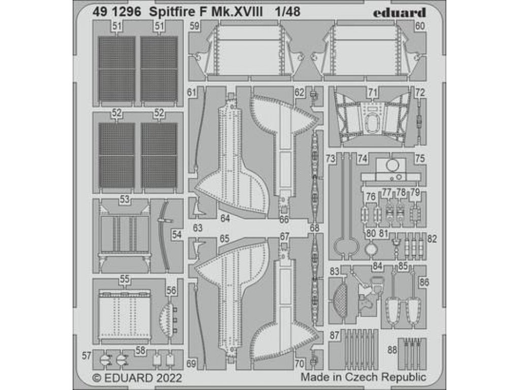EDUARD SET 1/48 Spitfire F Mk.XVIII for AIR