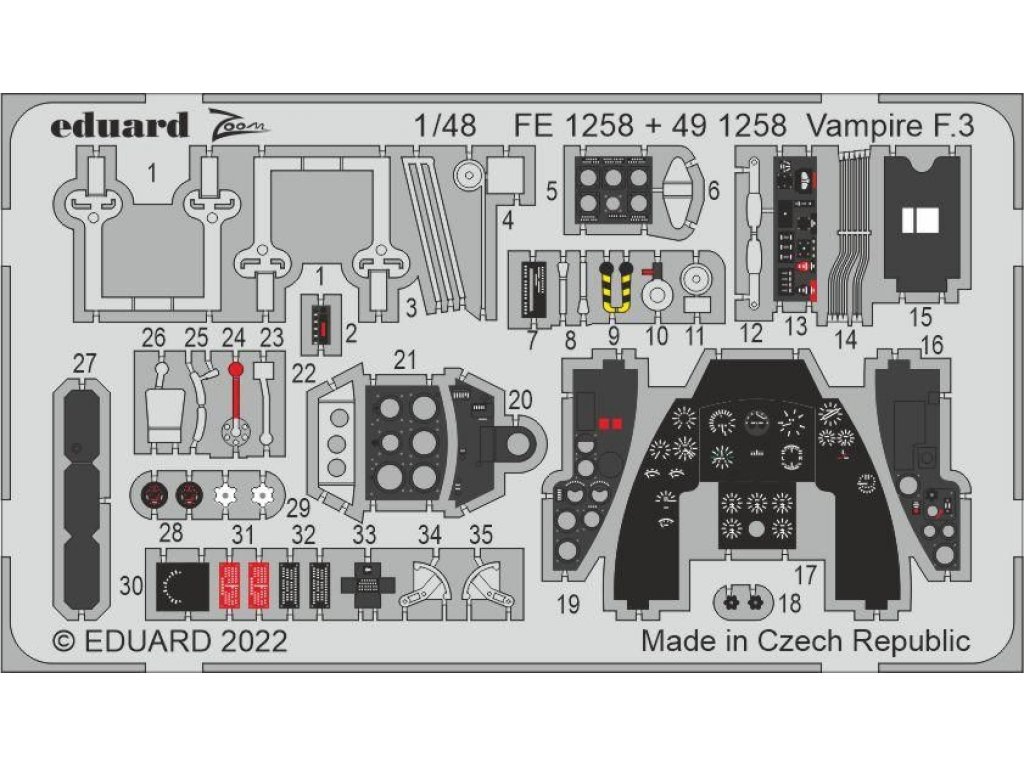 EDUARD SET 1/48 Vampire F.3 for AIR