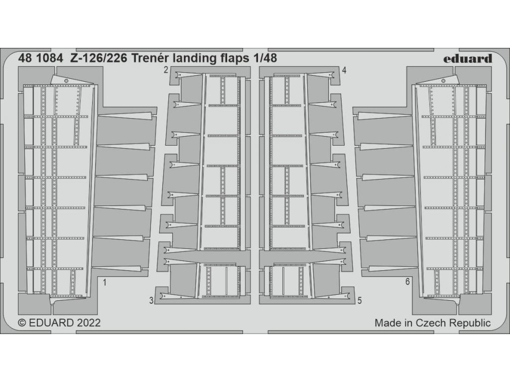 EDUARD SET 1/48 Z-126/226 Trenér landing flaps for EDU