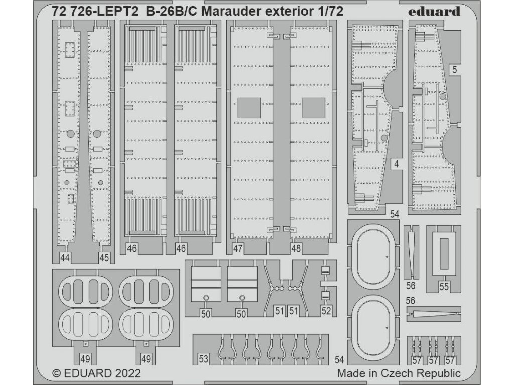EDUARD SET 1/72 B-26B/C Marauder exterior for HAS/H2000