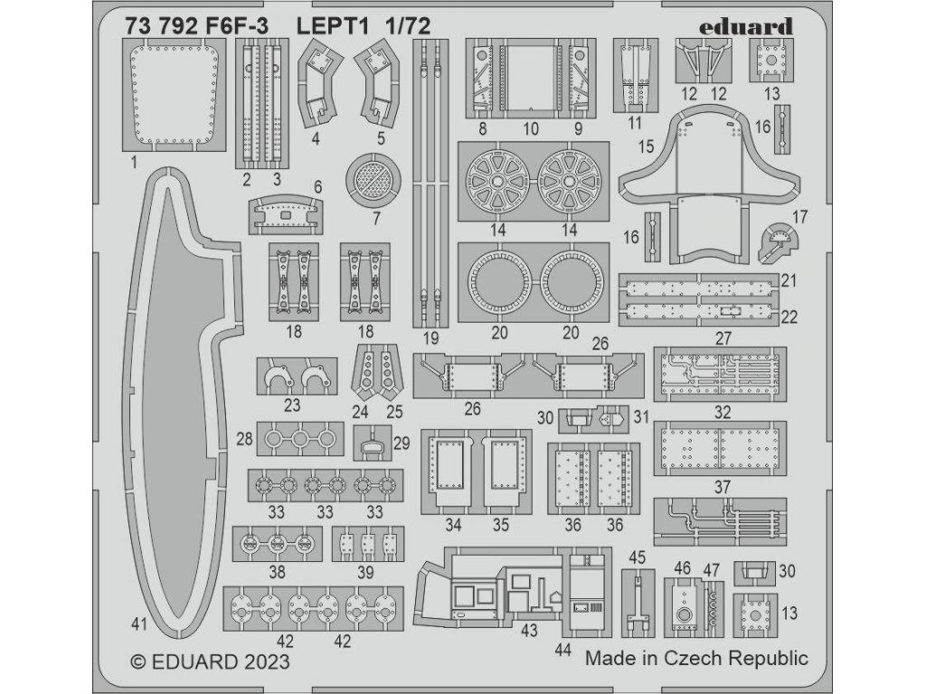EDUARD SET 1/72 F6F-3 Hellcat for EDU