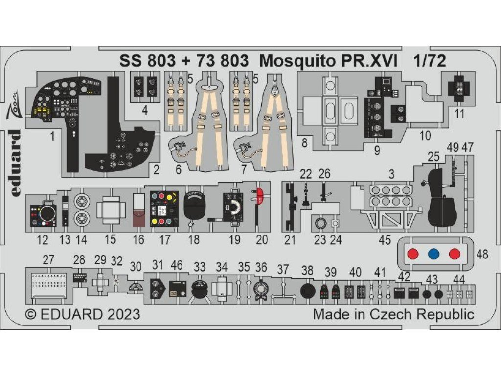 EDUARD SET 1/72 Mosquito PR.XVI for AIR