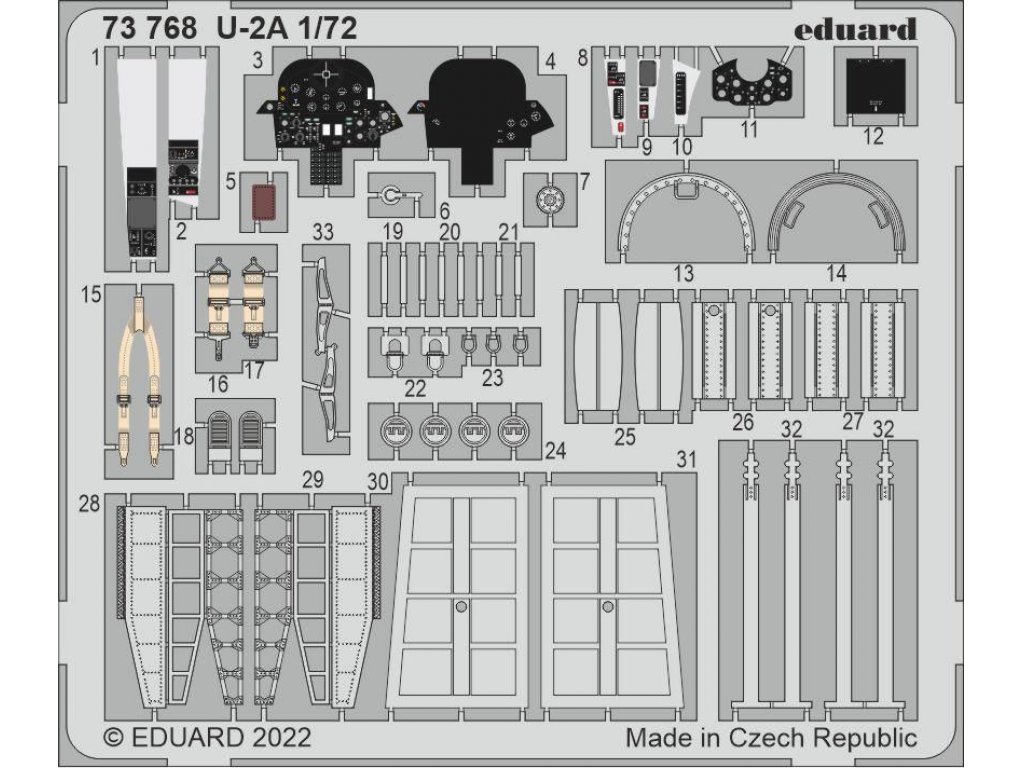 EDUARD SET 1/72 U-2A for HBB