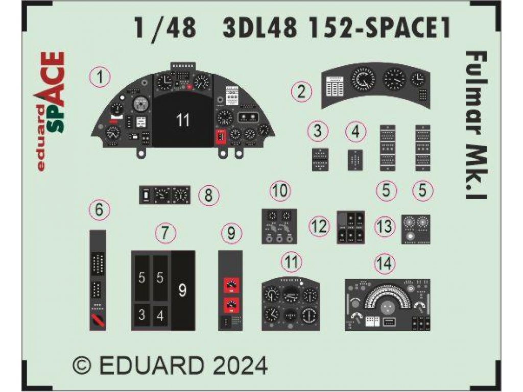 EDUARD SPACE3D 1/48 Fulmar Mk.I SPACE forTRU