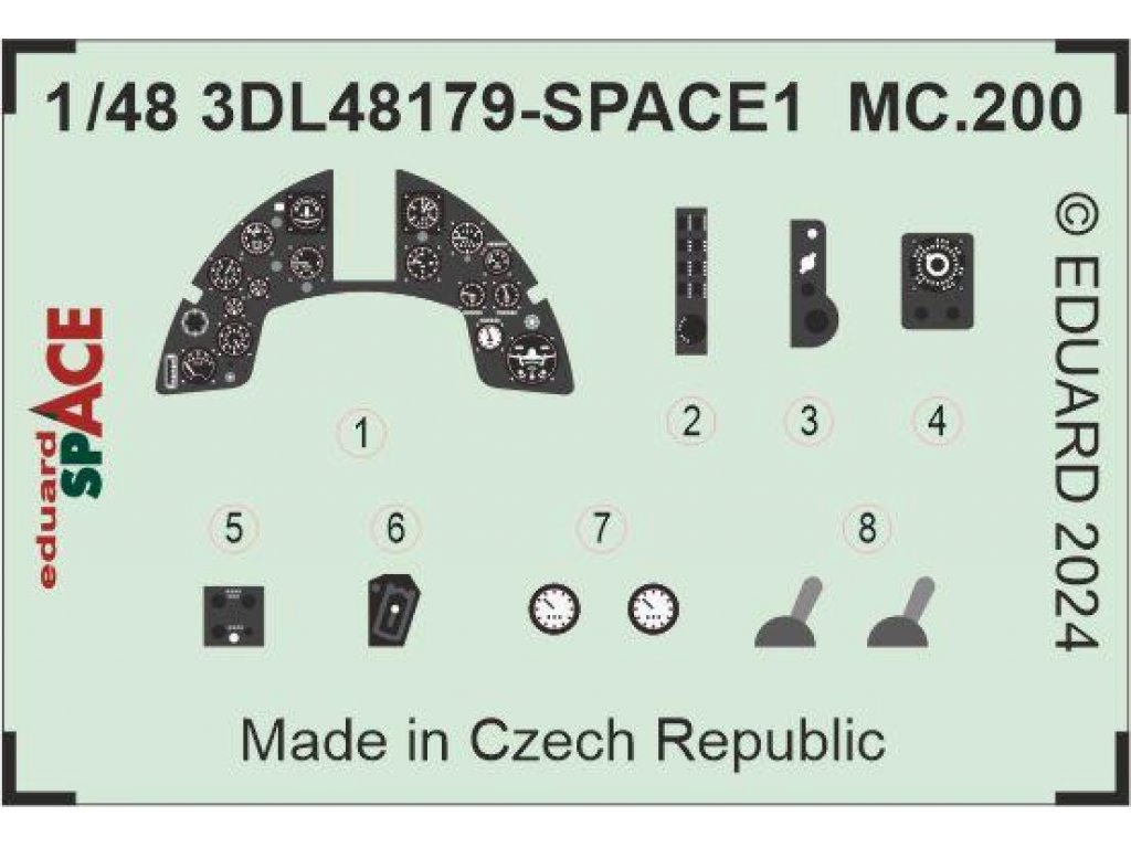 EDUARD SPACE3D 1/48 MC.200 Saetta for ITA