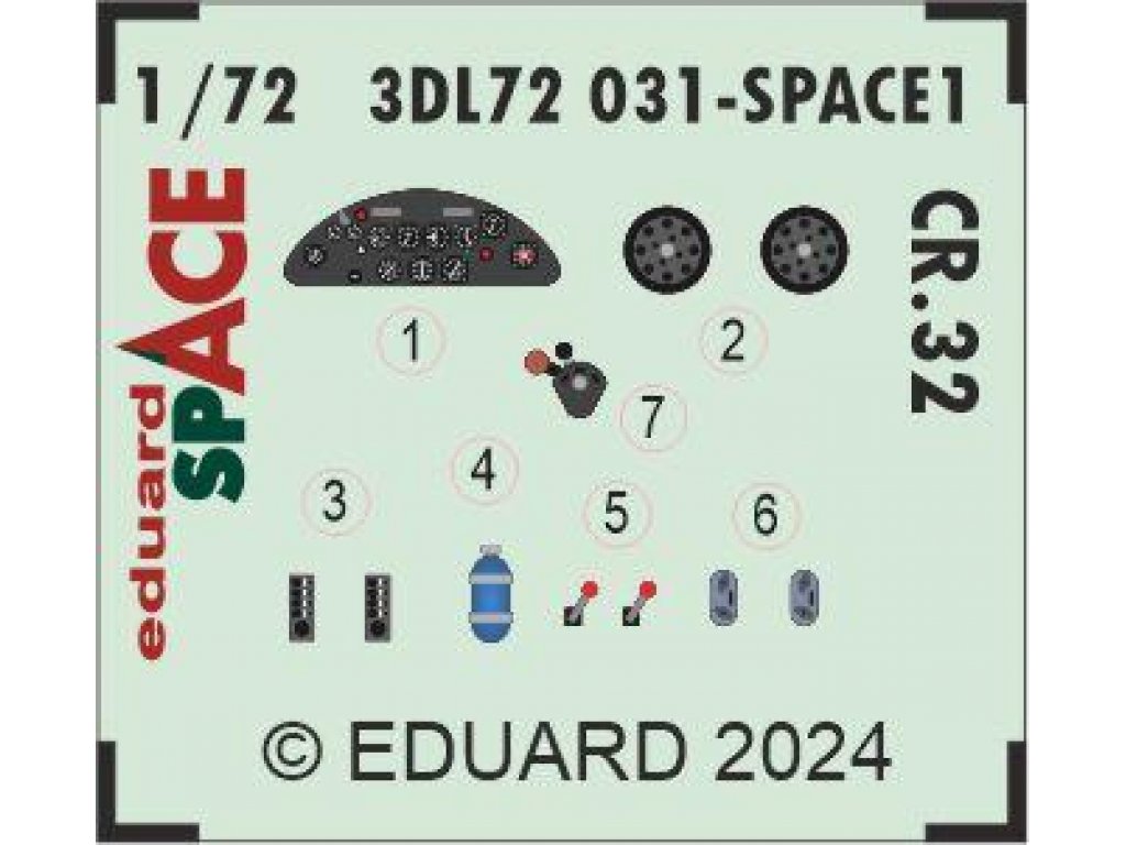 EDUARD SPACE3D 1/72 CR.32 Freccia for ITA