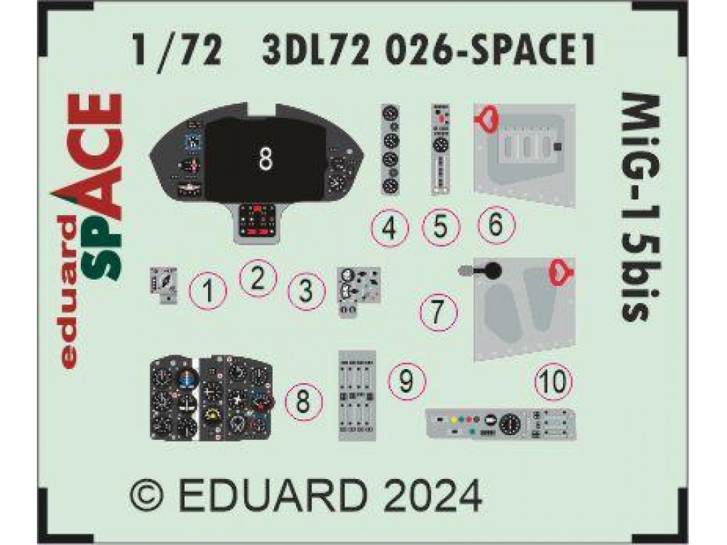 EDUARD SPACE3D 1/72 MiG-15bis SPACE for EDU